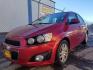 2012 Victory Red Chevrolet Sonic 2LT Sedan (1G1JC5SH9C4) with an 1.8L L4 DOHC 24V engine, 6-Speed Automatic transmission, located at 1821 N Montana Ave., Helena, MT, 59601, (406) 422-1031, 0.000000, 0.000000 - Photo#0