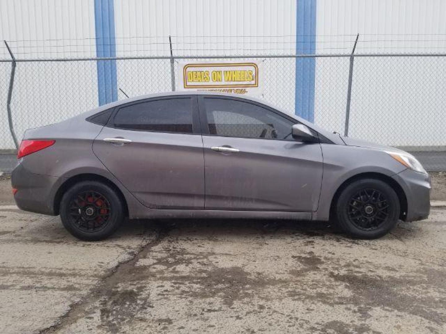2015 Hyundai Accent GLS 4-Door 6A (KMHCT4AE3FU) with an 1.6L L4 DOHC 16V engine, 6-Speed Automatic transmission, located at 1800 West Broadway, Missoula, 59808, (406) 543-1986, 46.881348, -114.023628 - Photo#3