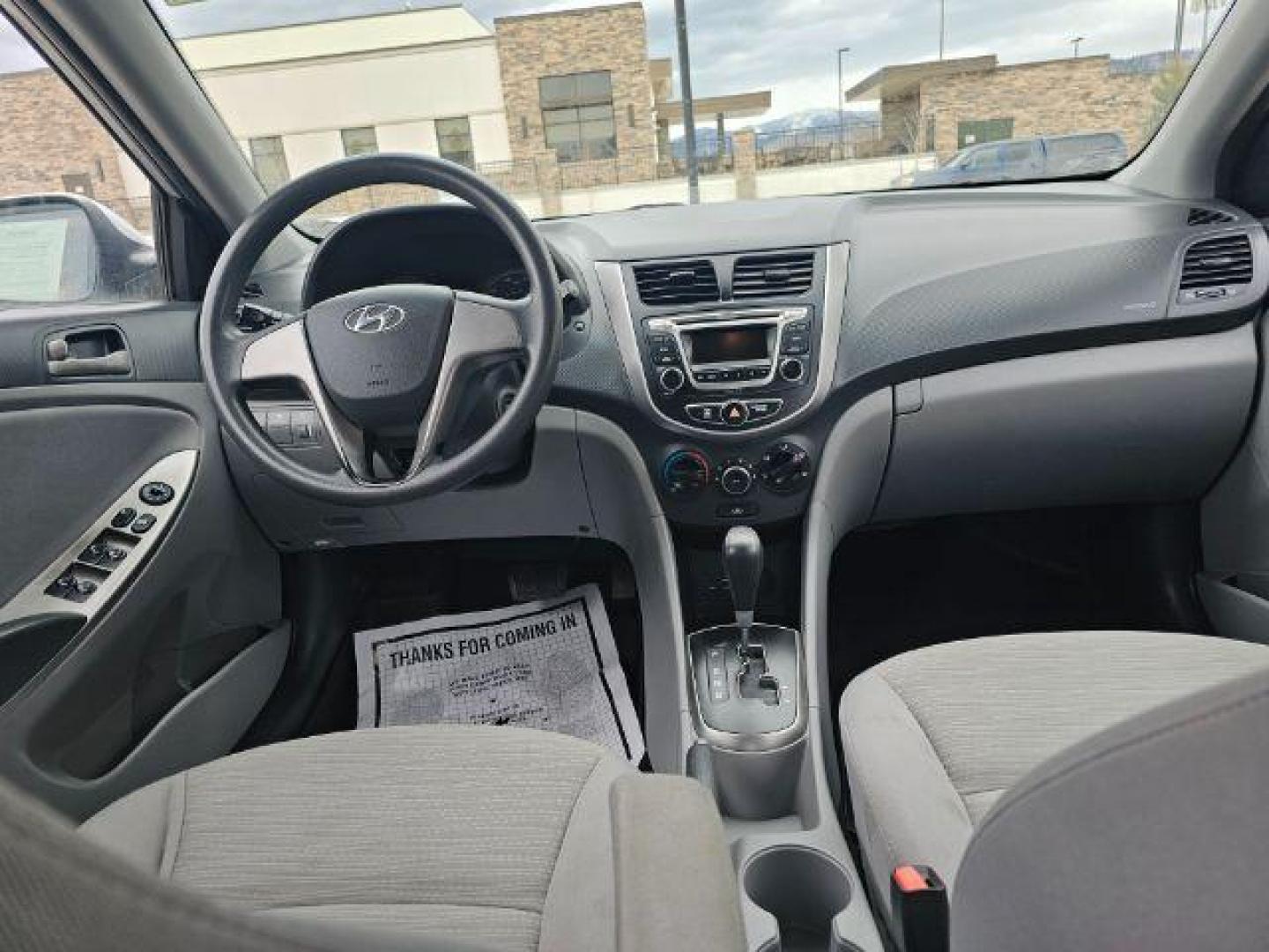 2016 Hyundai Accent SE 4-Door 6A (KMHCT4AEXGU) with an 1.6L L4 DOHC 16V engine, 6-Speed Automatic transmission, located at 1800 West Broadway, Missoula, 59808, (406) 543-1986, 46.881348, -114.023628 - Photo#7