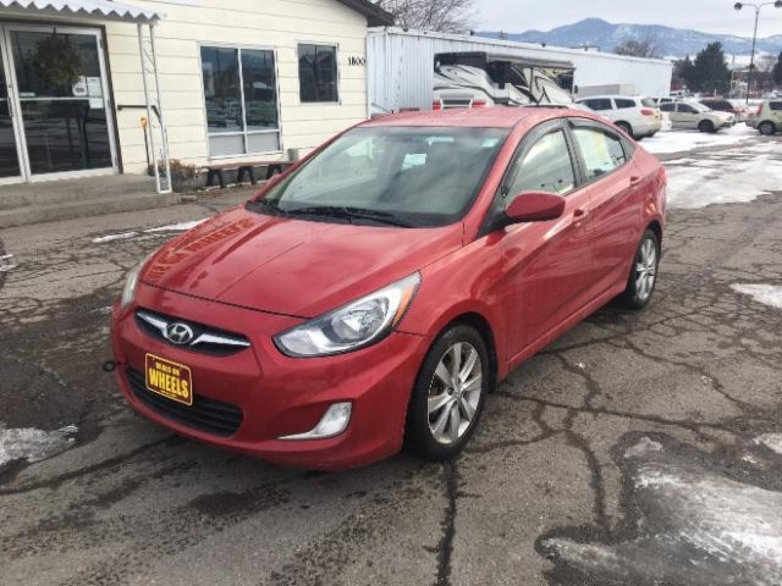 2012 Hyundai Accent GLS 4-Door (KMHCU4AE0CU) with an 1.6L L4 DOHC 16V engine, located at 1821 N Montana Ave, Helena, MT, 59601, (406) 543-1986, 46.603153, -112.020531 - Photo #0