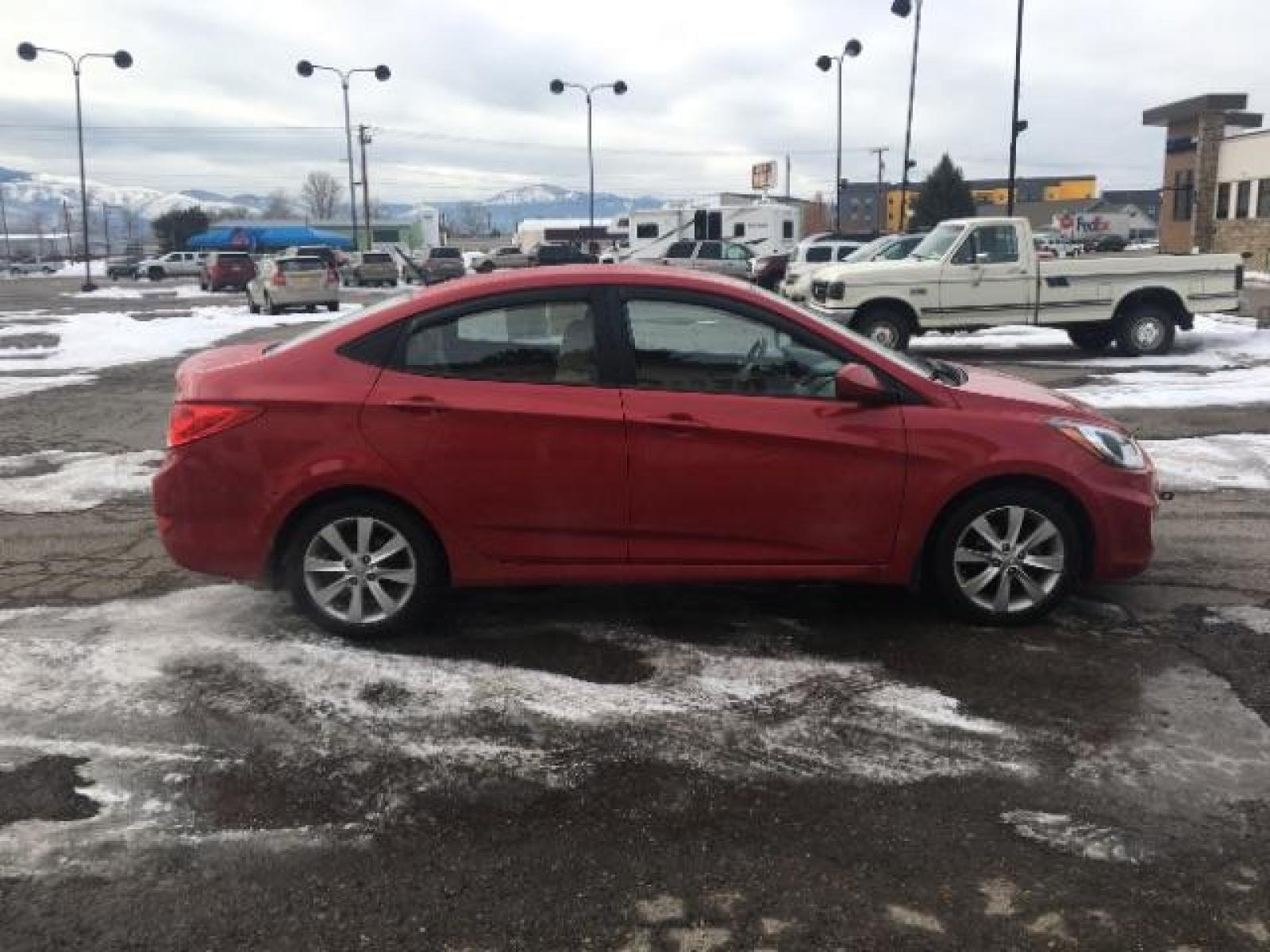 2012 Hyundai Accent GLS 4-Door (KMHCU4AE0CU) with an 1.6L L4 DOHC 16V engine, located at 1821 N Montana Ave, Helena, MT, 59601, (406) 543-1986, 46.603153, -112.020531 - Photo #2
