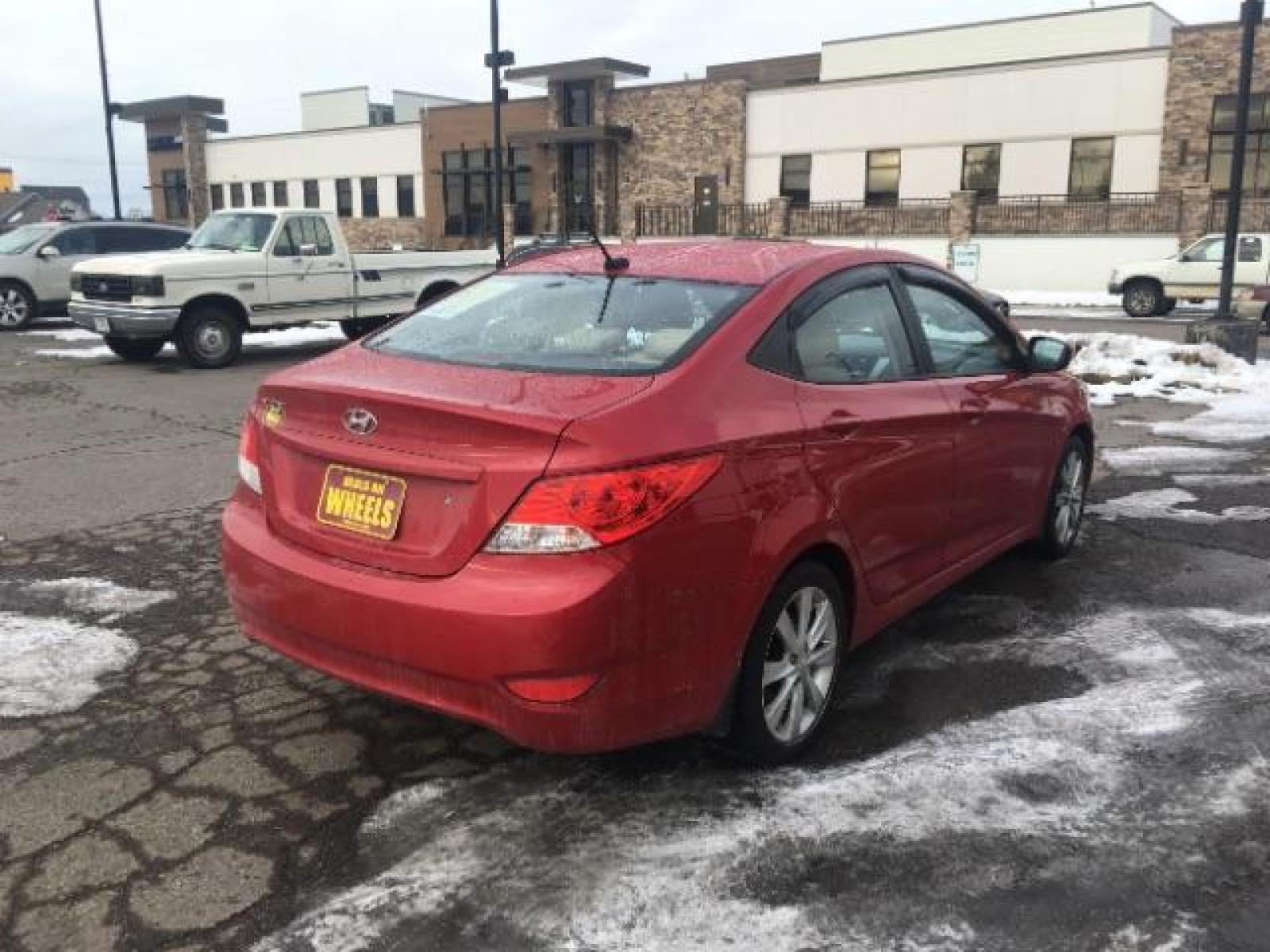 2012 Hyundai Accent GLS 4-Door (KMHCU4AE0CU) with an 1.6L L4 DOHC 16V engine, located at 1821 N Montana Ave, Helena, MT, 59601, (406) 543-1986, 46.603153, -112.020531 - Photo #3