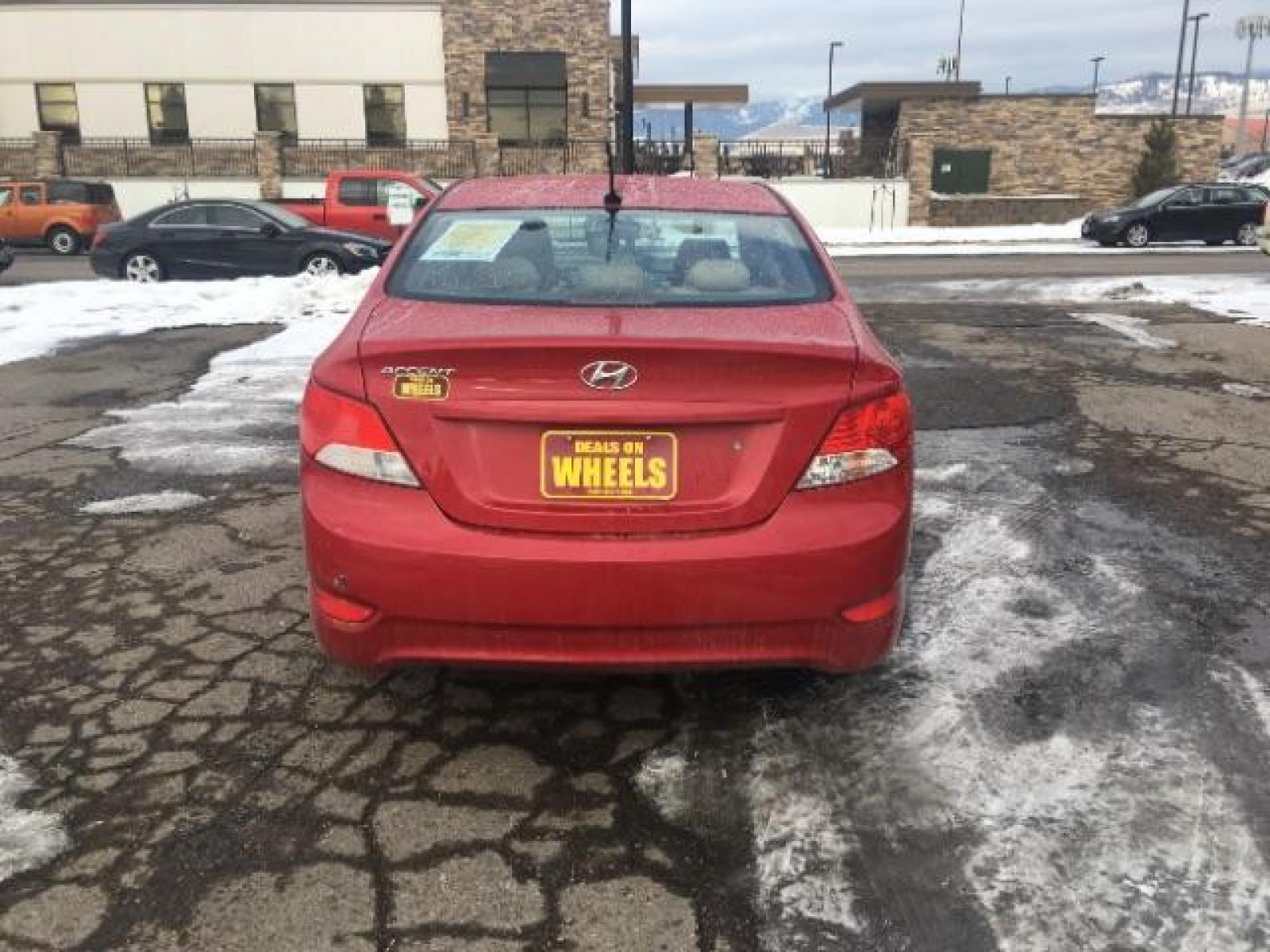 2012 Hyundai Accent GLS 4-Door (KMHCU4AE0CU) with an 1.6L L4 DOHC 16V engine, located at 1821 N Montana Ave, Helena, MT, 59601, (406) 543-1986, 46.603153, -112.020531 - Photo #4