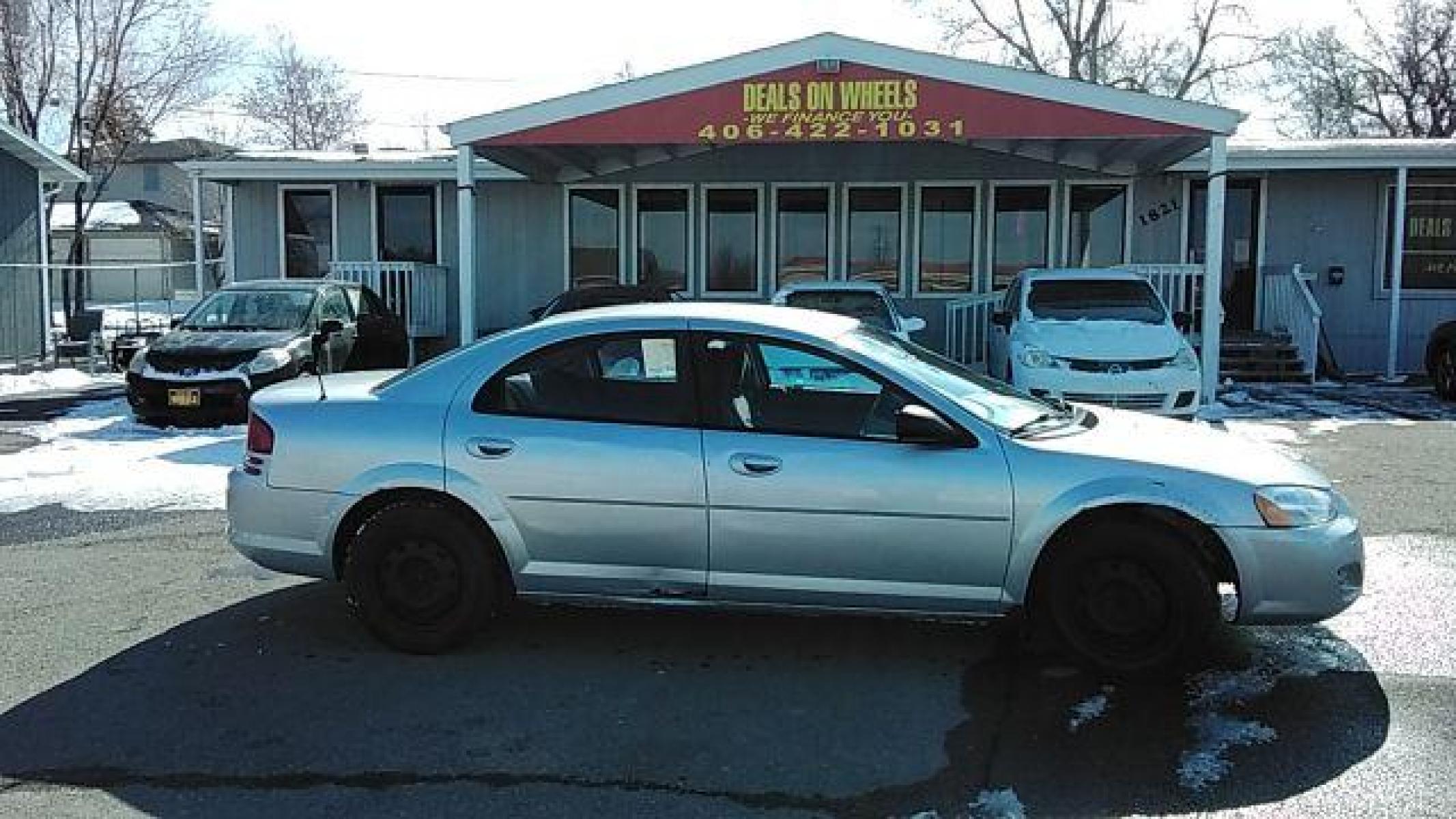 2006 Silver Steel Metallic /Dark Slate Gray Cloth Interior Dodge Stratus SXT (1B3EL46X46N) with an 2.4L L4 DOHC 16V engine, 4-Speed Automatic transmission, located at 1821 N Montana Ave, Helena, MT, 59601, (406) 543-1986, 46.603153, -112.020531 - Photo #0
