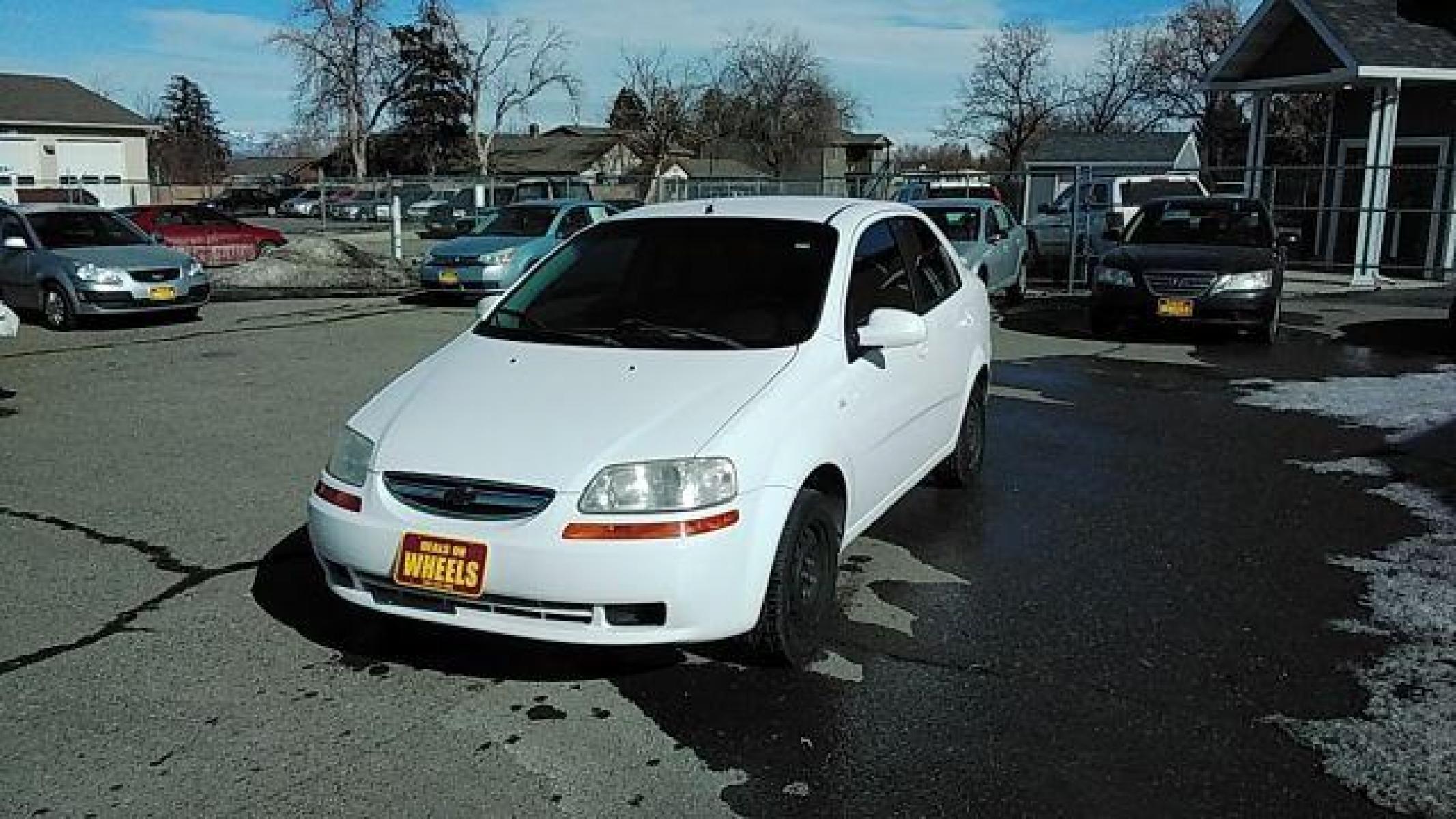 2006 Chevrolet Aveo LS Sedan (KL1TD56646B) with an 2.2L L4 DOHC 16V engine, 5-Speed Manual transmission, located at 1821 N Montana Ave, Helena, MT, 59601, (406) 543-1986, 46.603153, -112.020531 - Photo #0