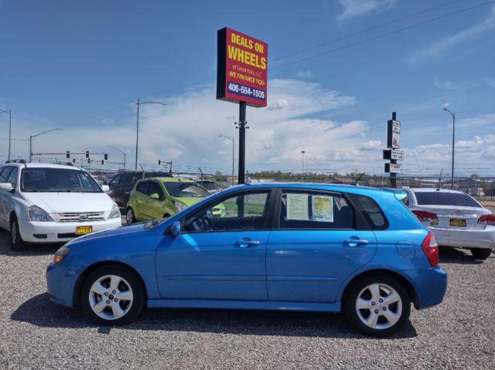 2008 Kia Spectra5 SX (KNAFE161485) with an 2.0L L4 DOHC 16V engine, 4-Speed Automatic transmission, located at 4801 10th Ave S,, Great Falls, MT, 59405, (406) 564-1505, 47.494347, -111.232239 - Photo #1