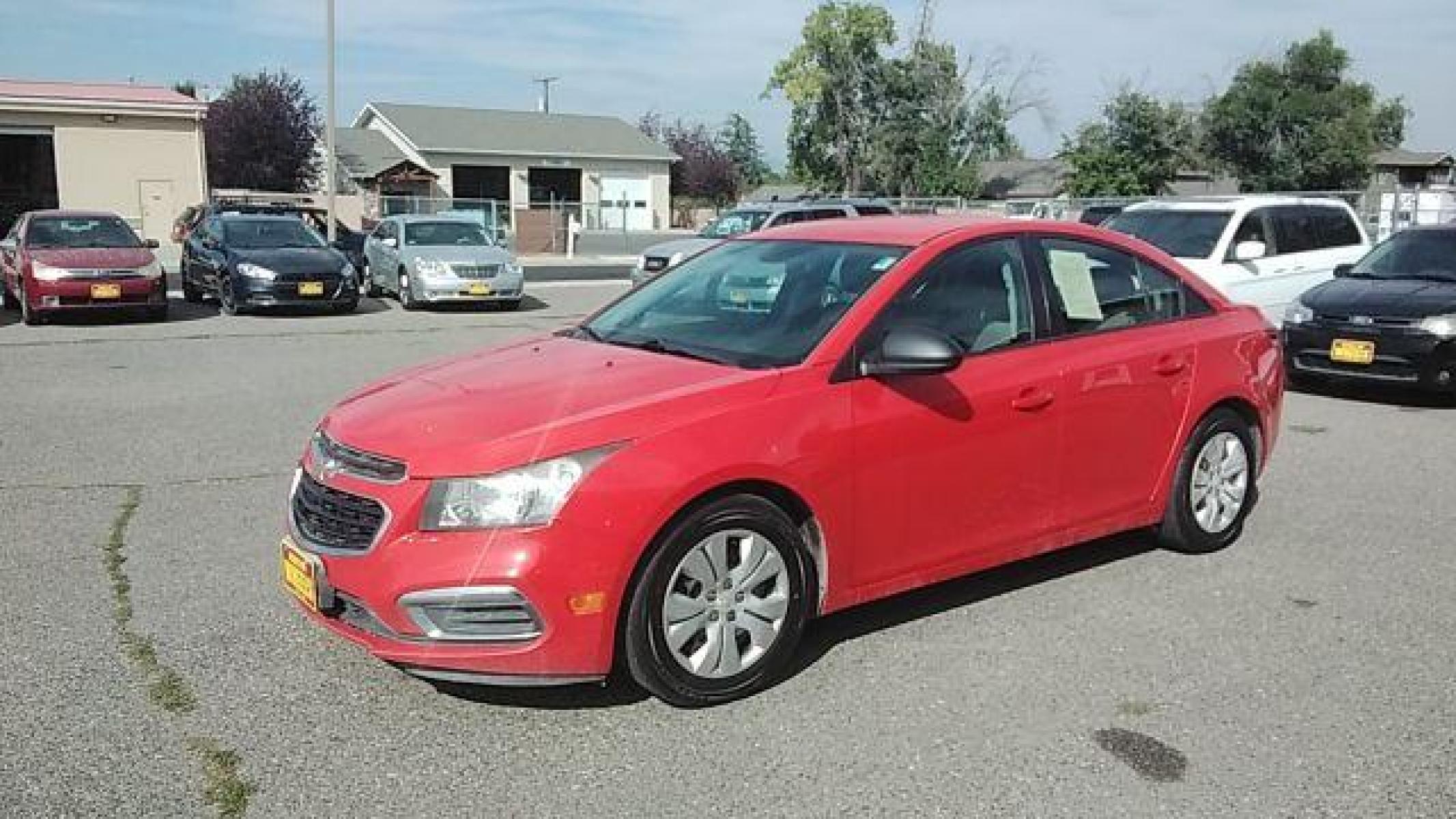 2015 Chevrolet Cruze LS Auto (1G1PA5SGXF7) with an 1.8L L4 DOHC 16V engine, 6-Speed Automatic transmission, located at 1821 N Montana Ave, Helena, MT, 59601, (406) 422-1031, 46.603447, -112.022781 - Photo #0