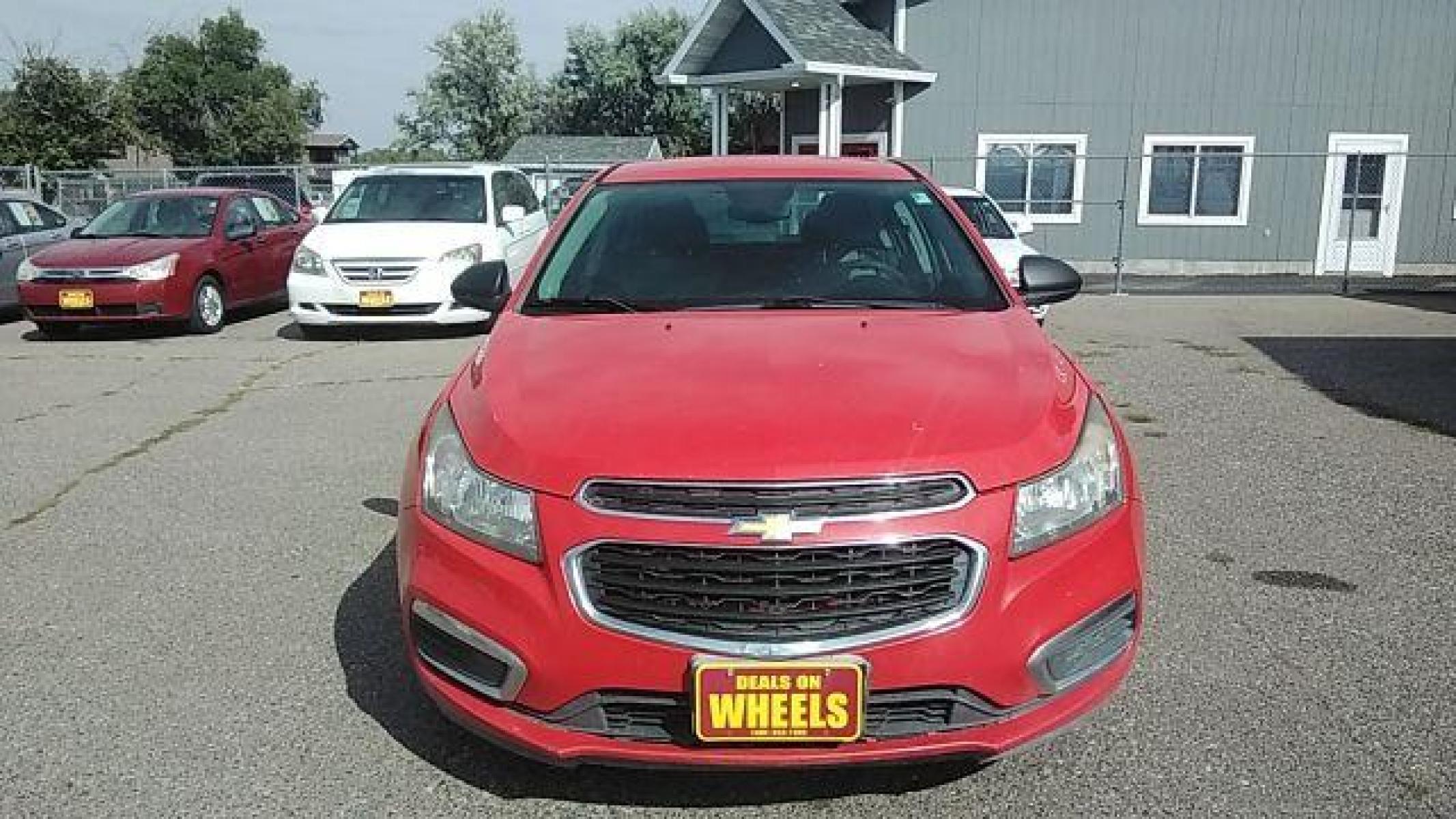2015 Chevrolet Cruze LS Auto (1G1PA5SGXF7) with an 1.8L L4 DOHC 16V engine, 6-Speed Automatic transmission, located at 1821 N Montana Ave, Helena, MT, 59601, (406) 422-1031, 46.603447, -112.022781 - Photo #1